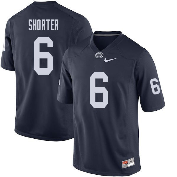 Men #6 Justin Shorter Penn State Nittany Lions College Football Jerseys Sale-Navy